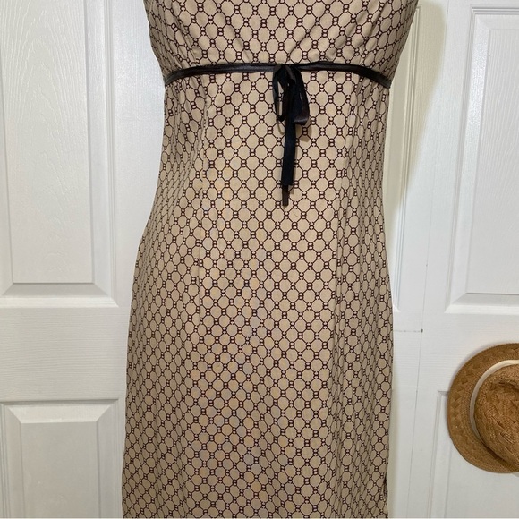 Printed Classic Midi Dress Spaghetti Adjustable Straps Side Slits Tag missing - Picture 7 of 16